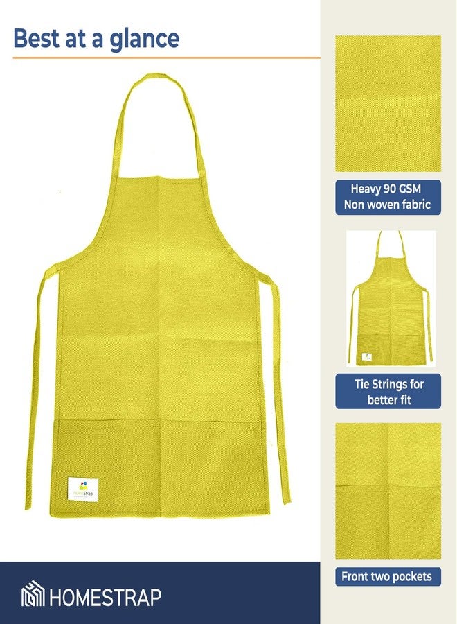 HomeStrap Multipurpose Kids Apron for Cooking, Painting, and School 5 to 10 yrs child (Pack of 6) - Image 3